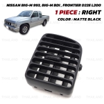 ช่องแอร์ ช่องปรับแอร์ ข้างขวา 1 ชิ้น สีดำ สำหรับ Nissan Big-M 993,Big-M BDI,Frontier D22 ปี 1986-2005